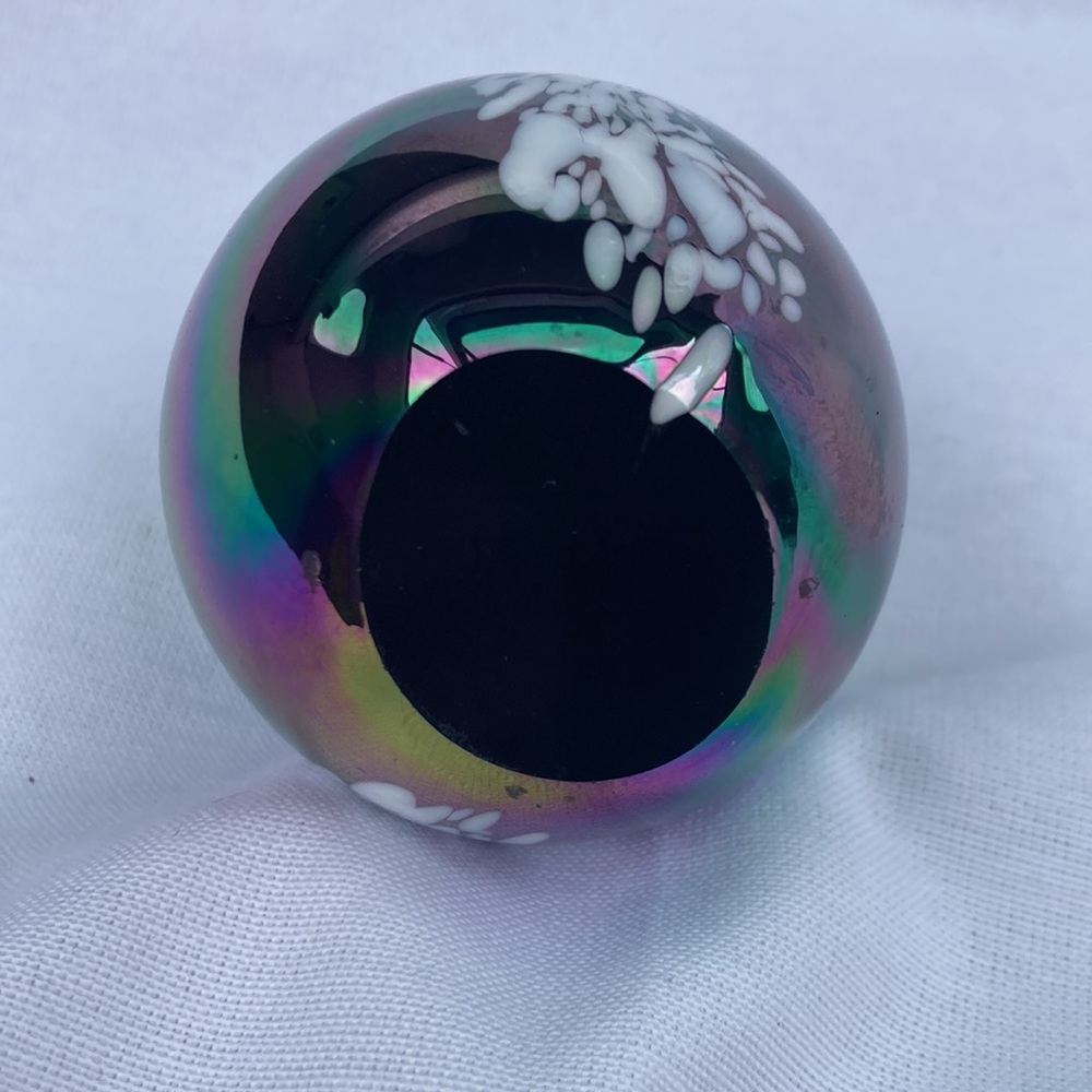 Iridescent Glass Egg 3 inches - Picture 2 of 5